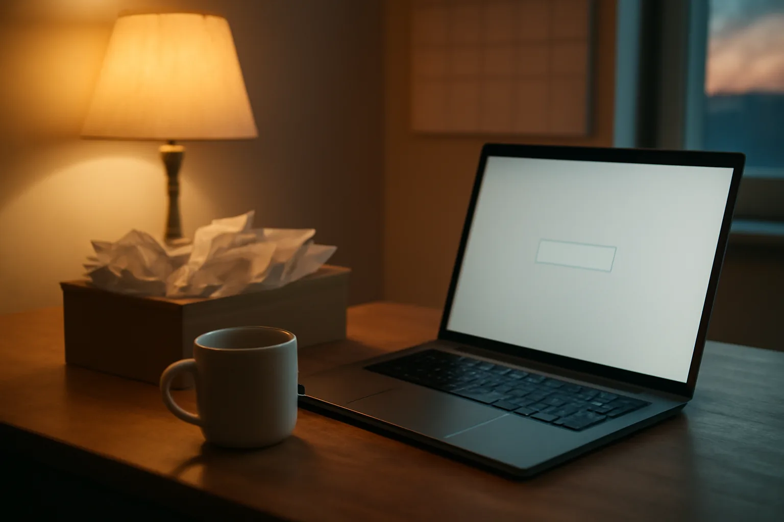Volunteer treasurer's desk with laptop and receipts while filing 990-N requirements
