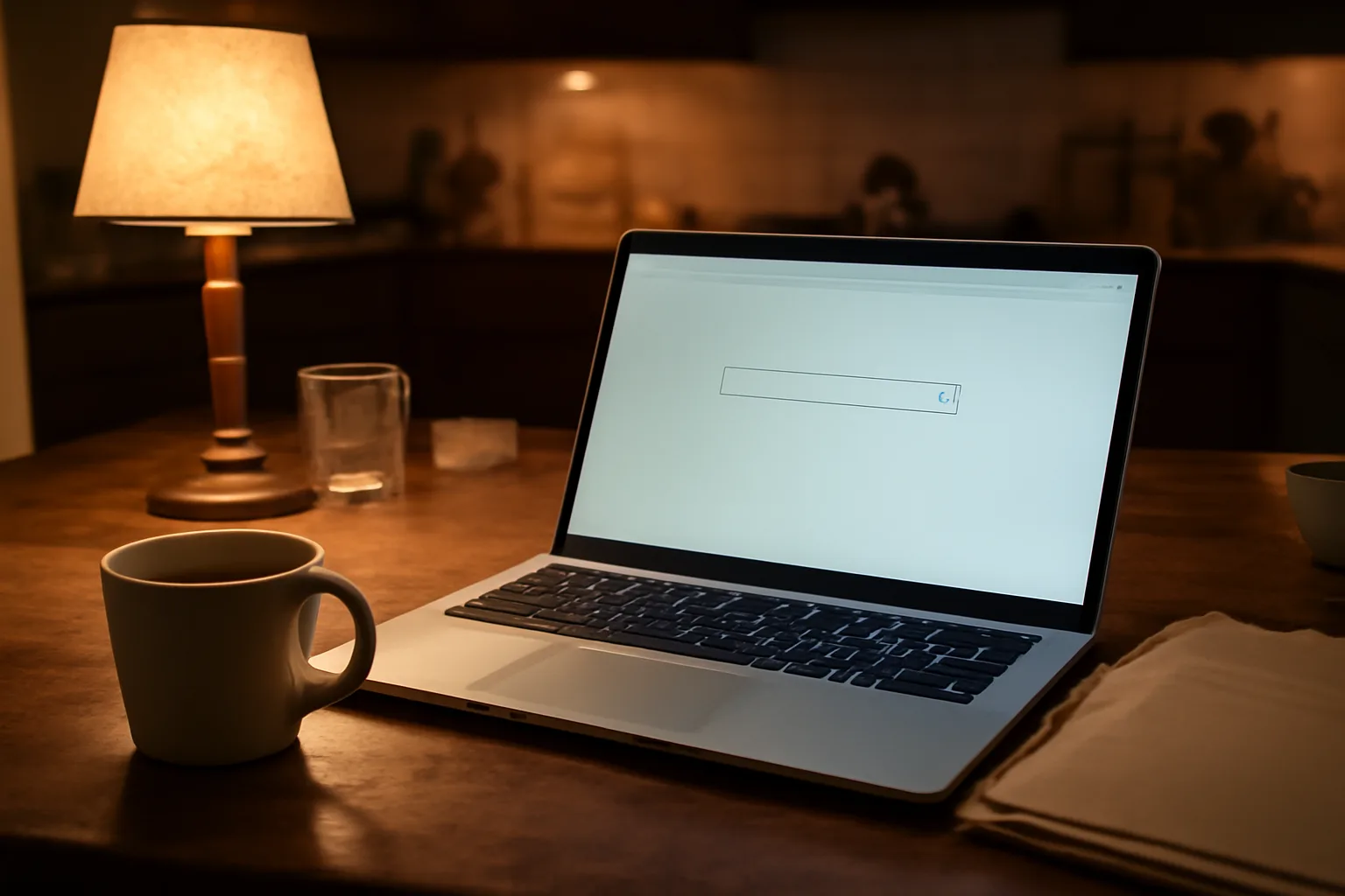 Volunteer treasurer checking 990-N filing status on a laptop at a home table