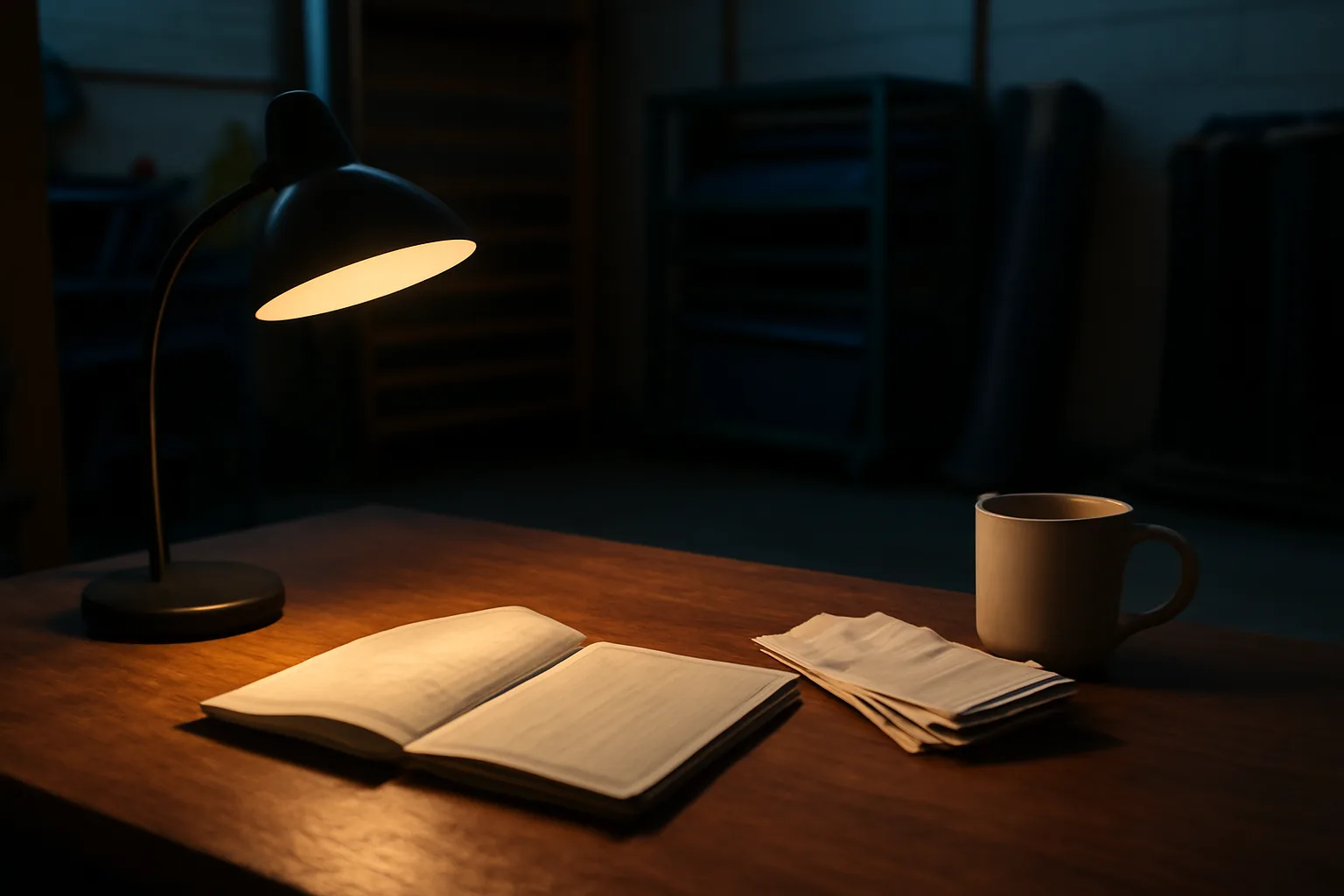 Ledger and receipts under a desk lamp for a nonprofit treasurer report